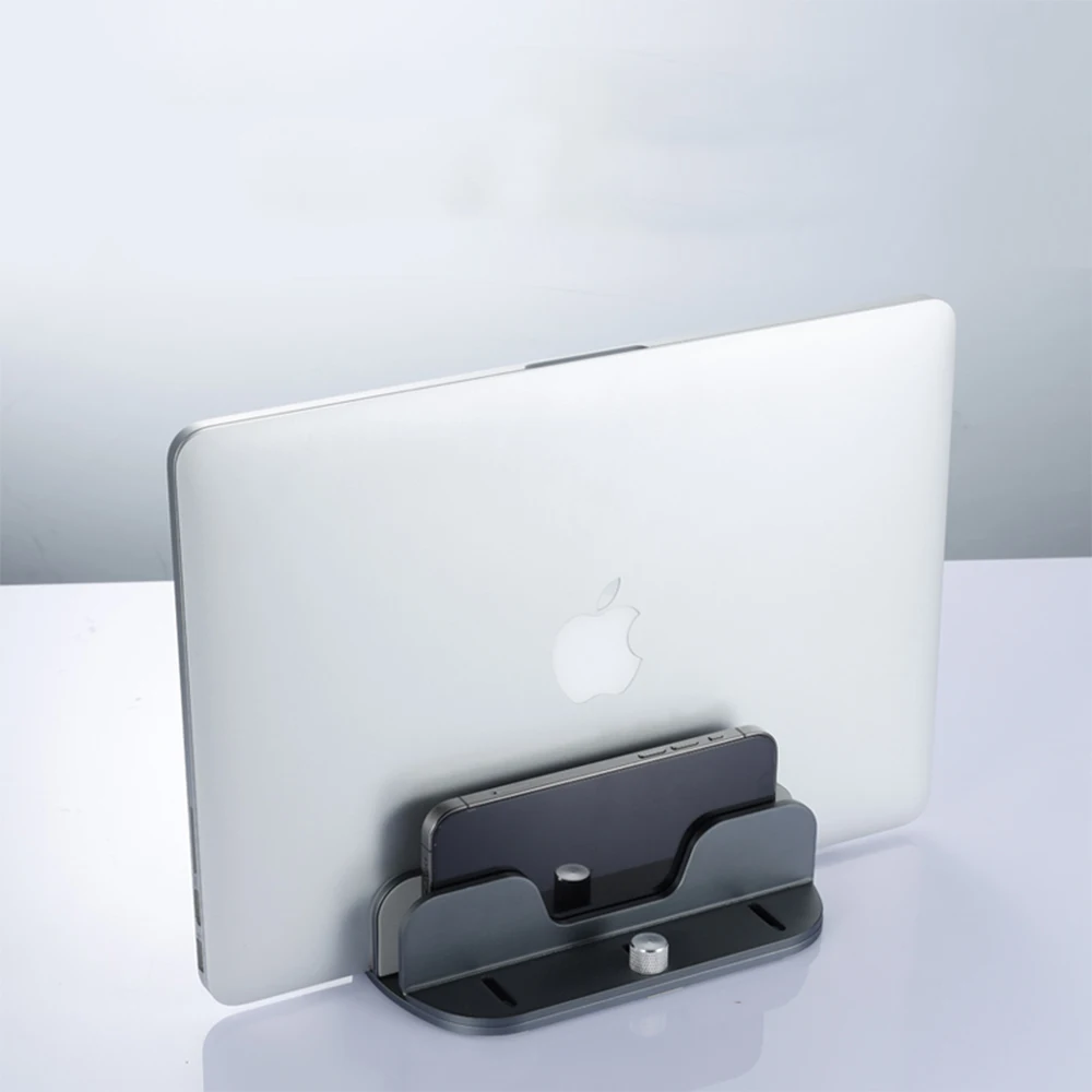 

Вертикальная Регулируемая подставка для ноутбука, алюминиевый Портативный держатель для ноутбука, подставка, держатель для книг для MacBook Pro Air, аксессуары для планшета