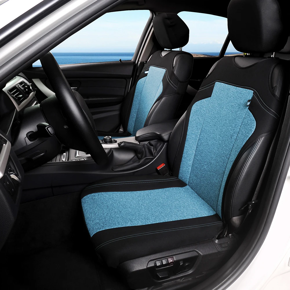 

4pcs Universal Car Seat mat Covers-Front Seat Covers Cationic Fabric Mesh Sponge Interior Accessories for Car / Truck