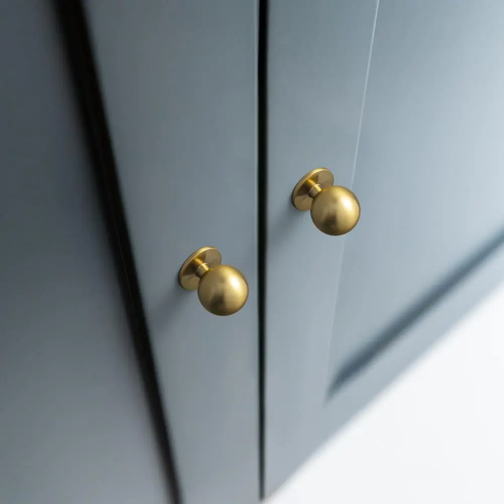 Goo-Ki 1 или 12 комплектов антикварных латунных ручек для шкафа черные круглые ручки