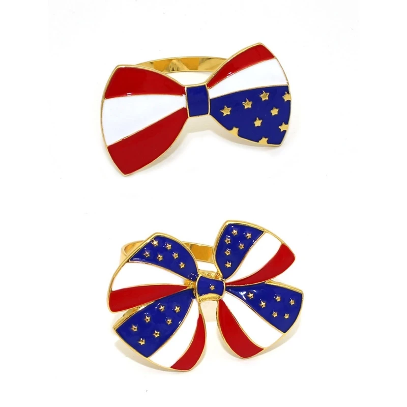 

6 шт., держатель для салфеток в форме банта