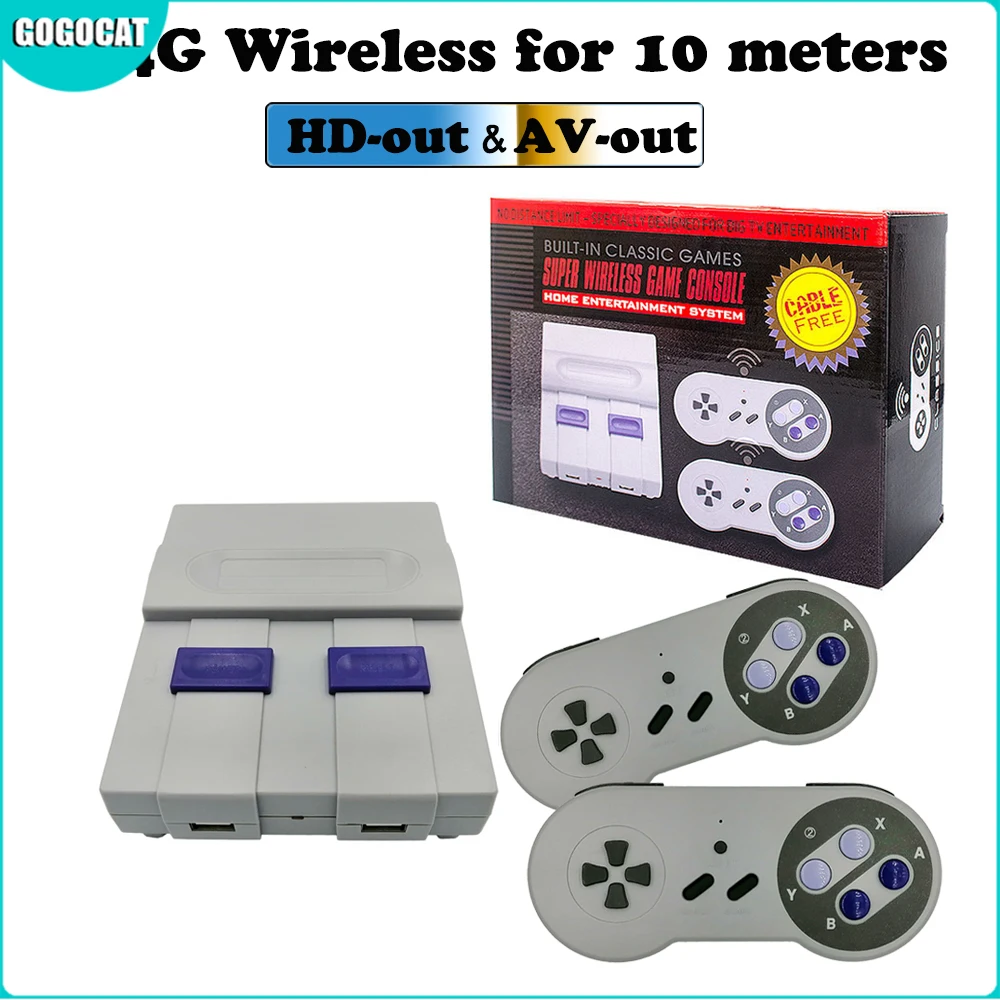 

A Set HD/AV Family Video Games Handheld Console Retro Super Classic Game Mini 8 Bit Gaming Player with 2 Gamepads Gift for Kid