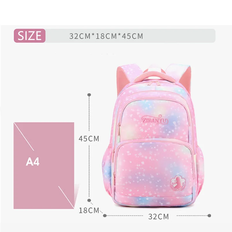 Girls School Backpacks Kids Elementary Students Bookbags Princess School Bag Women Daypacks Mochila Infantil