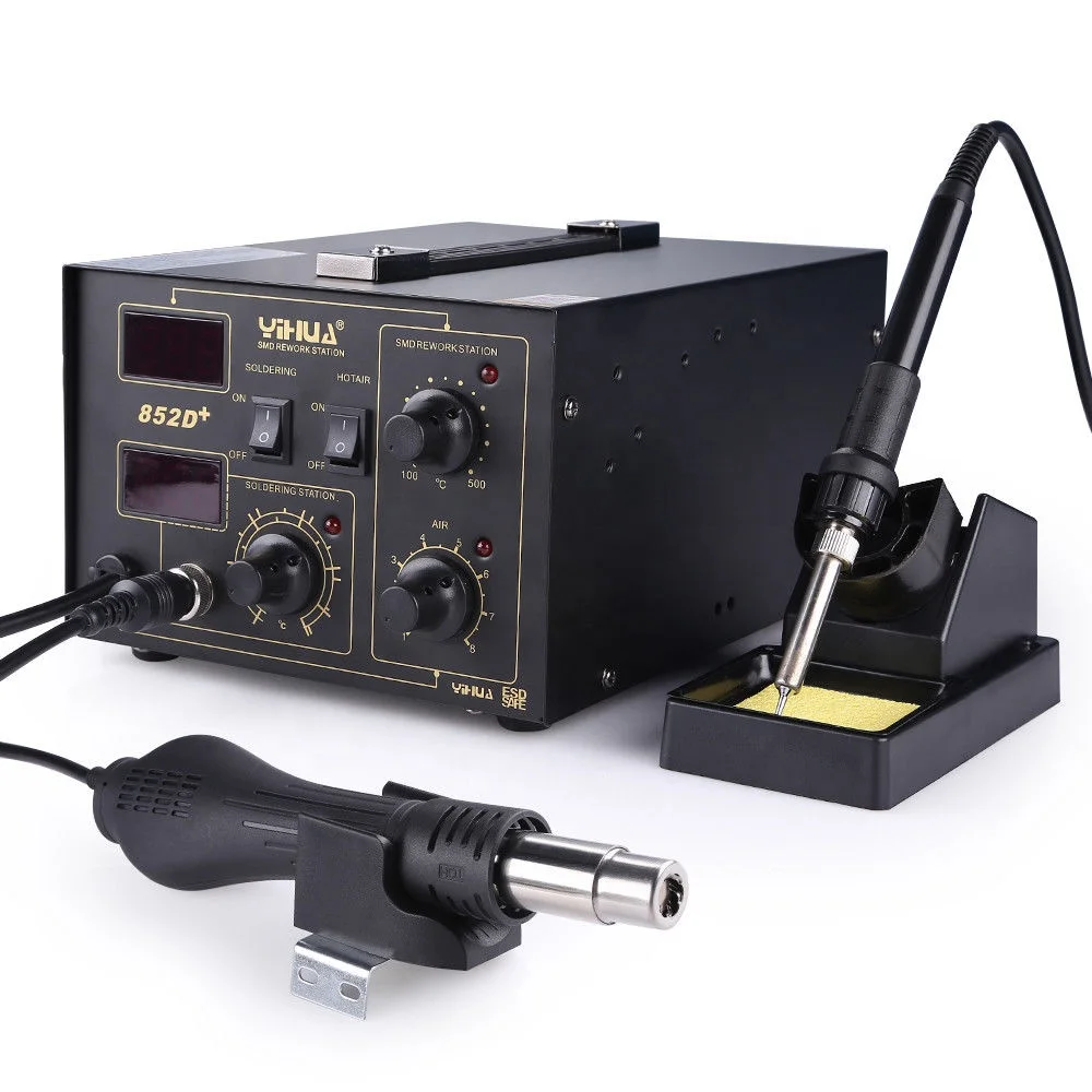 

YIHUA 852D+ 700W Hot Air Welding Gun SMD Rework Soldering