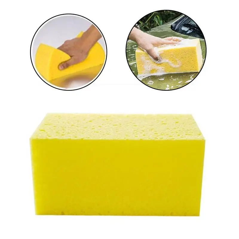 

Fashion Honeycomb Big Macroporous Car Corral Cleaning Washing Sponge Block For Auto Truck SUV RV Home Boats Car Cleaning Tools