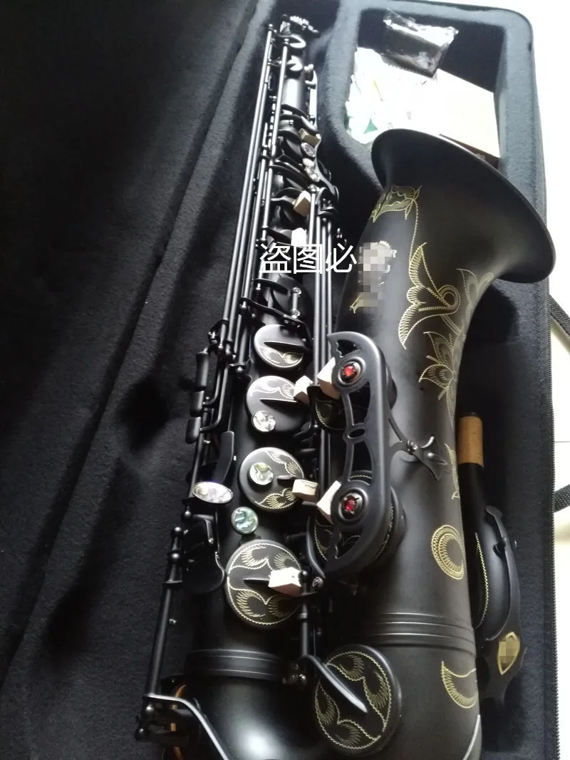 

Custom New High Quality R54 Tenor Saxophone Sax B Fat Playing Professionally Music Instrument Black Saxophone With Case