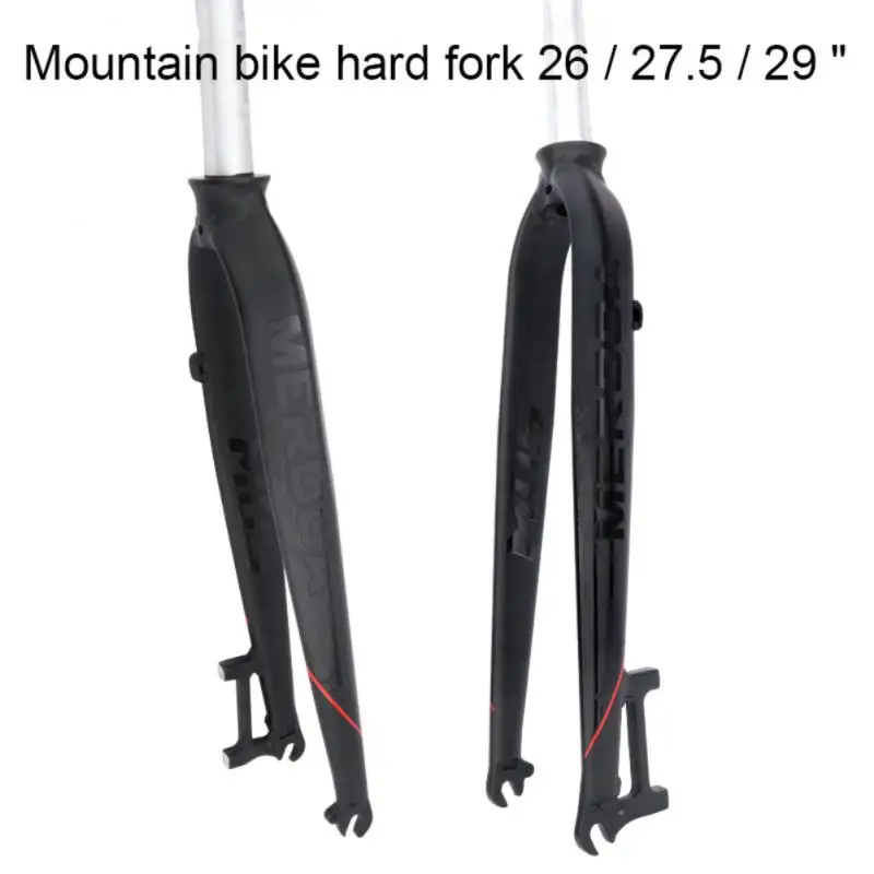 

New 26 / 27.5 / 29 Light Aluminum Alloy Front Hard Fork Road Bike Mountain Bike Matte Hard Fork Bicycle Accessories