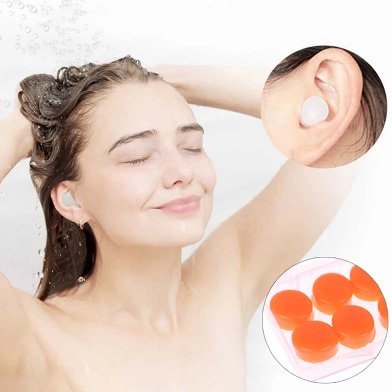 

6Pcs Silicone Ear Plugs Sleep Anti-Noise Snoring Earplugs Noise Cancelling For Sleeping Noise Reduction Protect Hearing Travel