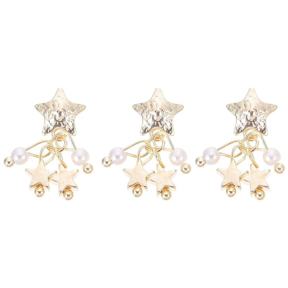 

3Pcs Nail Art Chain Pendants Nail Tassel Pendants Nail Art Accessories