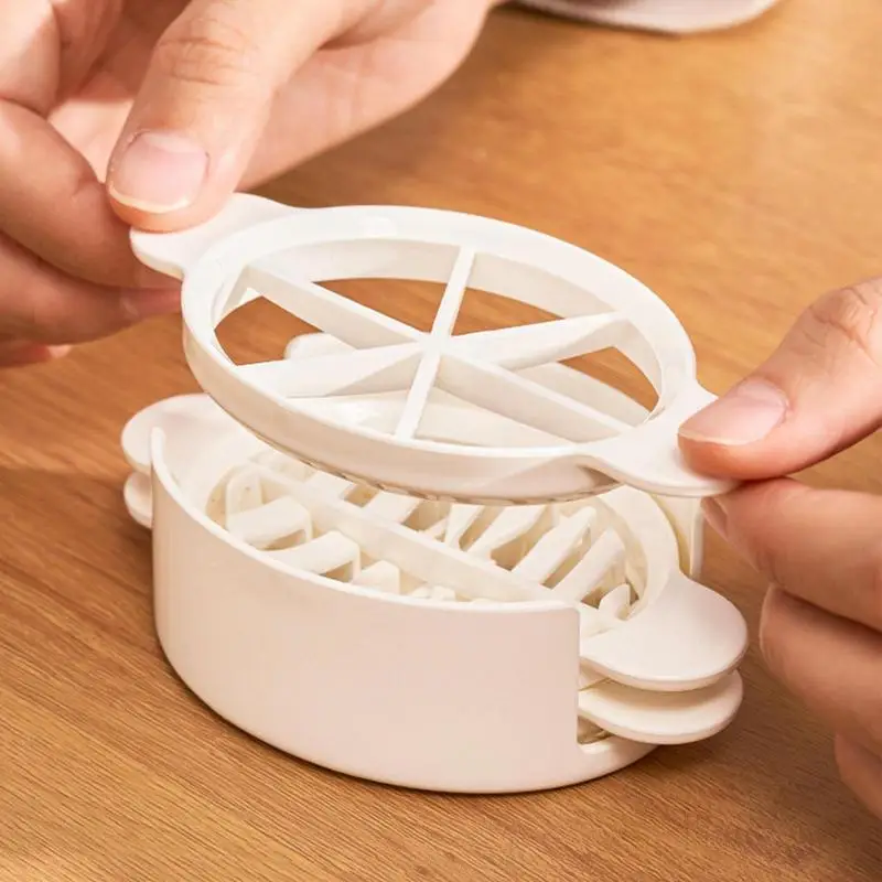 

Egg Slicer 3 In 1 Cut Eggs Cooked Eggs Cutter Household Fruits Sausage Cut Flower Bento Shaper Kitchen Accessories Anti-rust