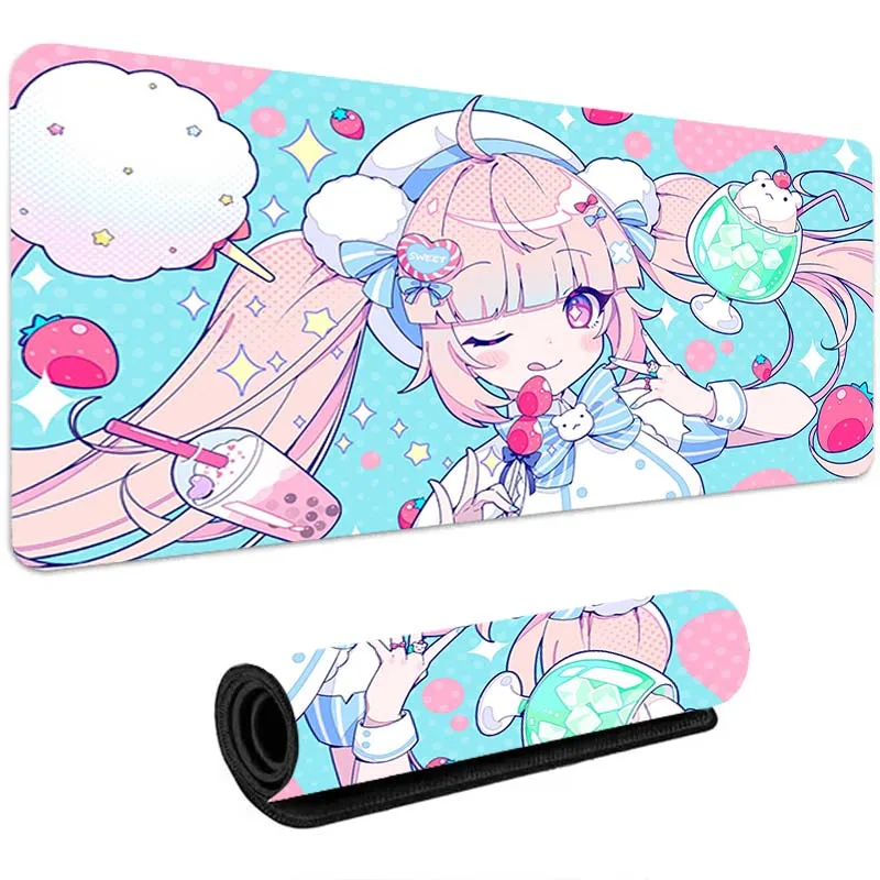 

Mouse Pad Pink Kawaii Girl Cute Mousepads Gamer Cabinet Pc Accessories Table Mat Office Carpet Deskmat Mousepad Gaming Desk Mats