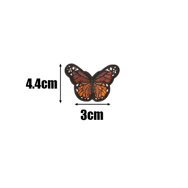 1Pcs Sunflower daisy Embroidery Patch Chrysanthemum Butterfly Clothing Patch Sticker Stickers Clothing badge DIY Iron-On Patches images - 6