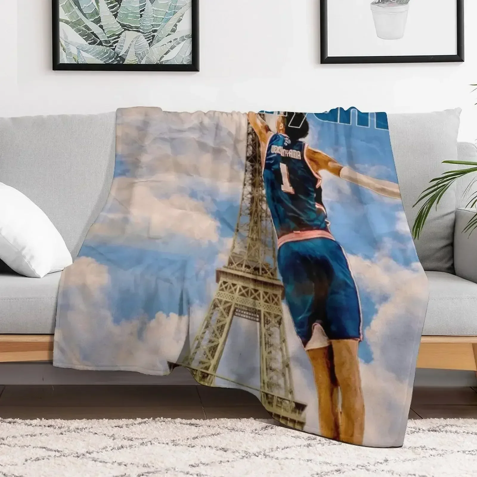 Одеяло Victor Wembanyama утяжеленное для дивана одеяла