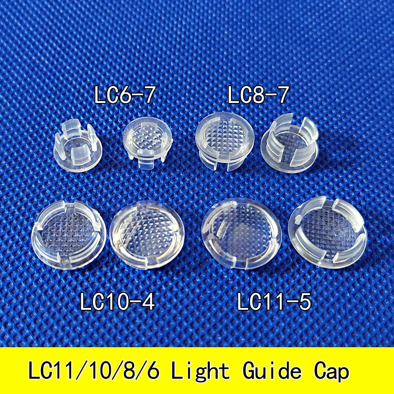 

100PCS LED Light Guide Cap 11/10/8/6MM Lamp Cover LED Protection Cover Light Guide Post