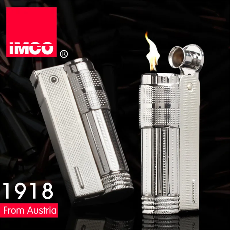 

Original IMCO Lighter Old Gasoline Flint Lighter Windproof Stainless Steel Cigarette Petrol Oil Lighters Inflated Gadgets Man
