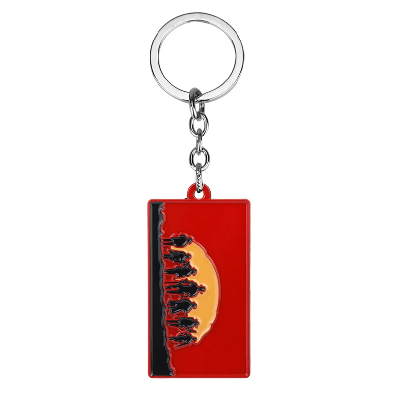 Брелок для ключей Game Red Dead выкуп 2 металлический брелок в стиле игры Rockstar мужчин и