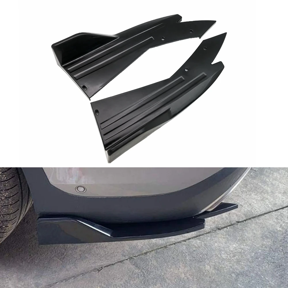 

CARBON FIBER Rear Bumper Diffuser Spoiler Splitter Side Skirts