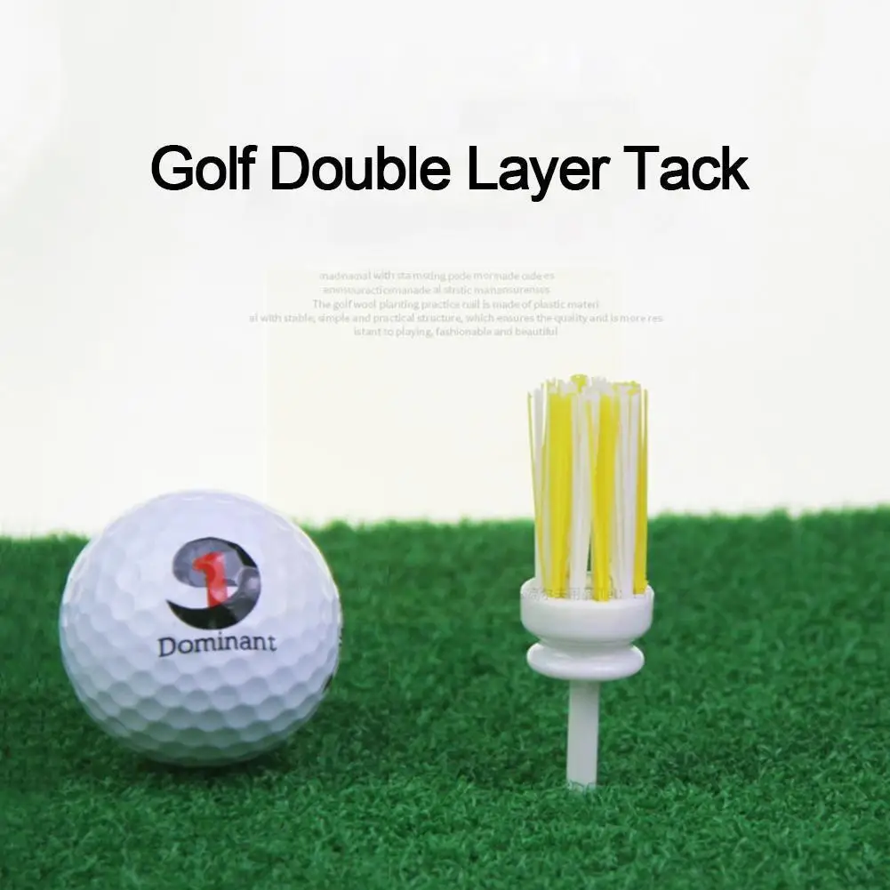 

Plastic Golf Tees Brush 3pcs Type Unbreakable Tee For Low Friction More Distance Different Height Fishing Tee Accessories R9t5