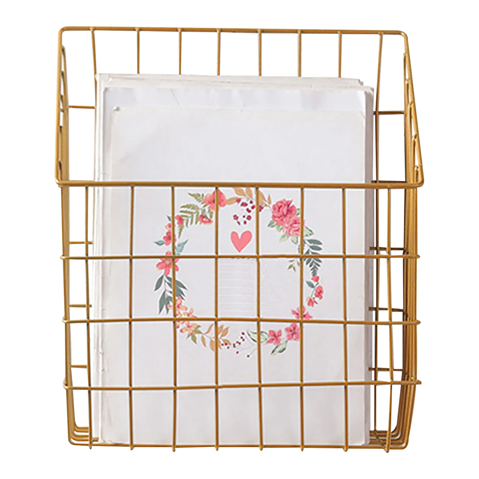 

Office Desk Organizer Hangings File Folders Magazine Rack Organizer Wall Mount Wire Basket Storage Magazine Holder File Folder