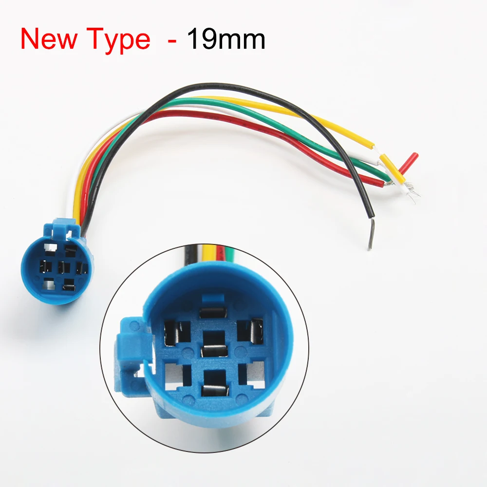 

Гнездо нового типа для металлического нажимного кнопочный разъем, 5 проводов, 16 мм, 19 мм, 22 мм