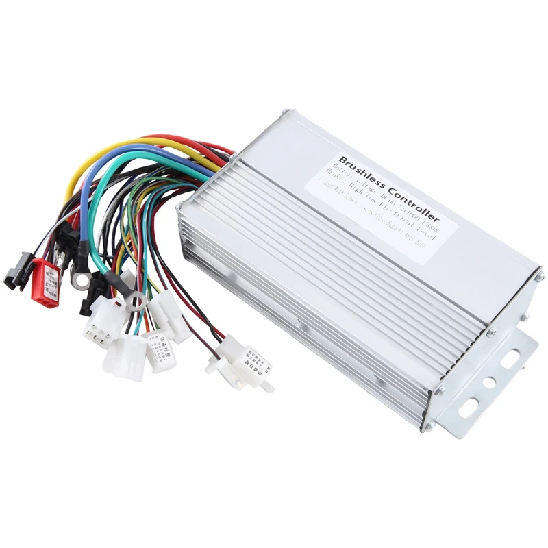 

1 Piece 48V 60V 64V 72V 1000W 1500W Electric Controller 12 Tube Dual Mode E-Bike Brushless Controller Silver