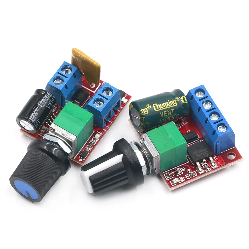 Mini DC-DC 4 5 V-35V 5A 90W PWM Φ модуль регулятора скорости Переключатель платы управления 12V