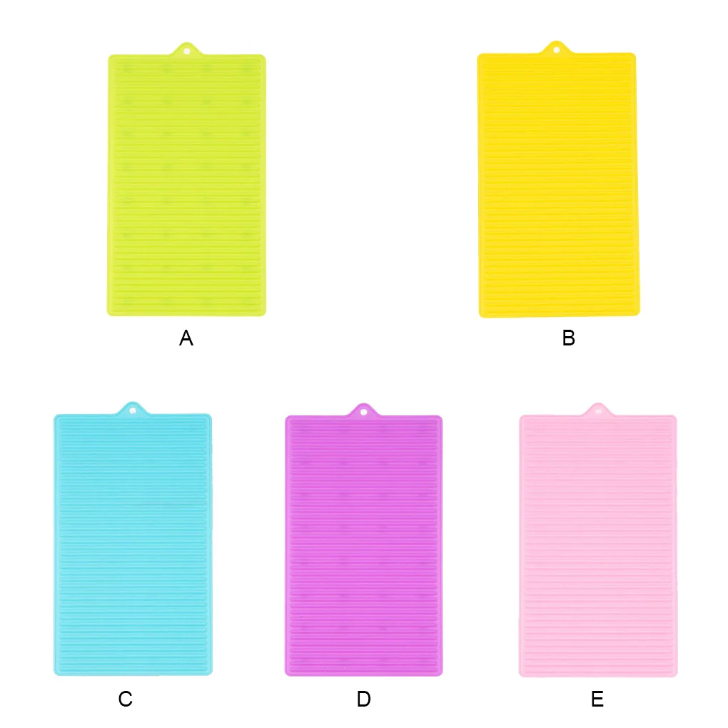 

Силиконовая моющаяся доска, портативная, бытовая, многофункциональная, гофрированная, сливная, очищающая, зеленая