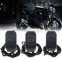 22mm 78 motorcycle handlebar switch momentary button for electric start kill waterproof control switch button with led light