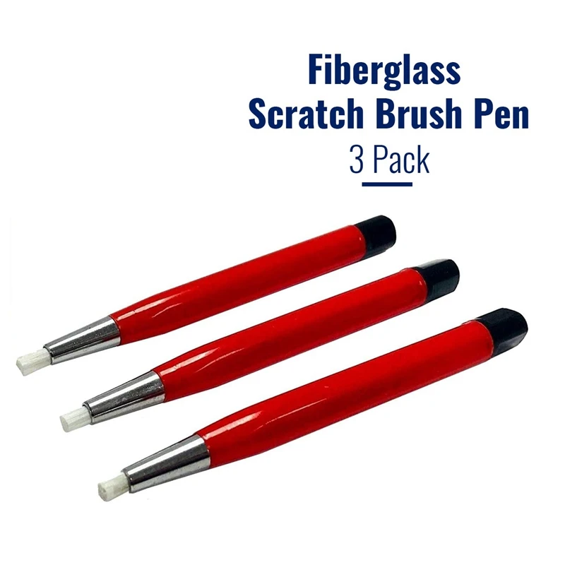 Fiberglass Scratch Brush Pen 3Pcs Jewelry Watch Coin Cleaning Electronic Applications Removing Rust And Corrosion