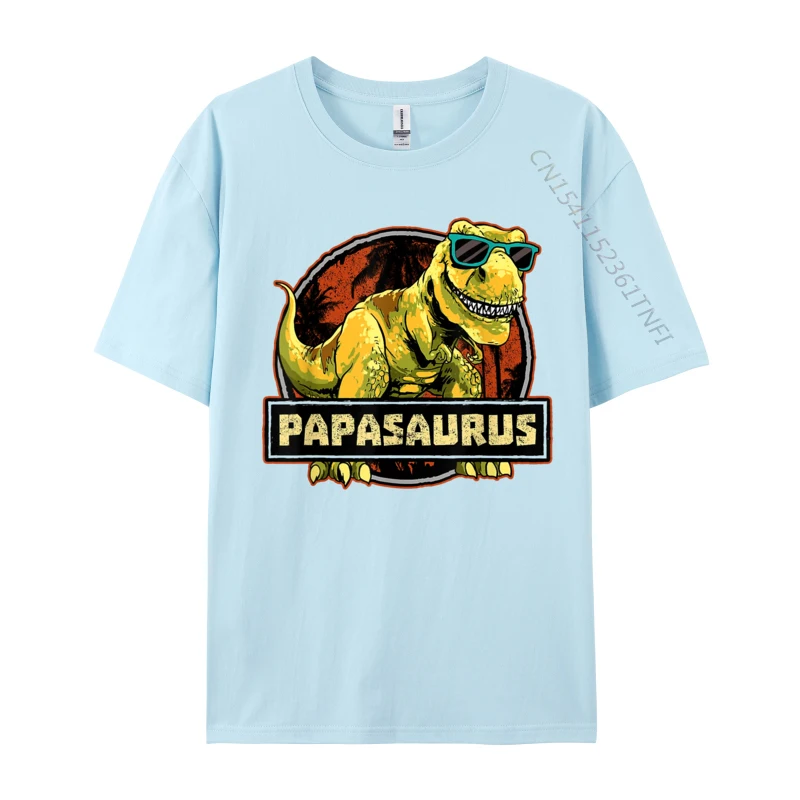 Хлопковая футболка Papasaurus с коротким рукавом для мужчин Подарочная рубашка