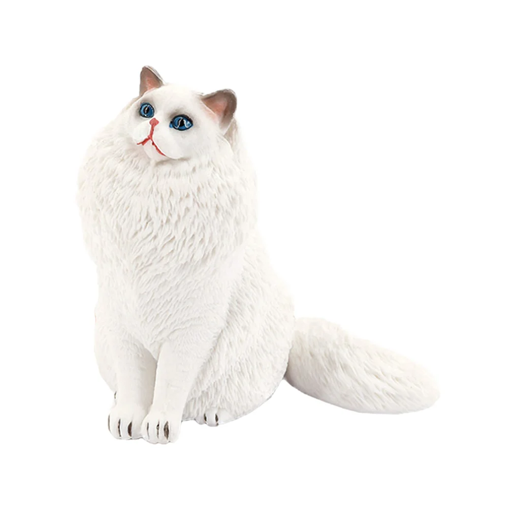

Decorate Puppet Cat Ornament Child Mini Resin Animals Cute Figurines Plastic Realistic Model
