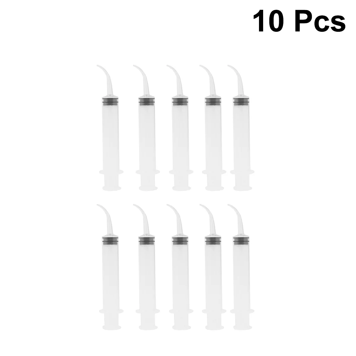

10pcs Irrigation Scale Practical Tools Injection Molding Curved Tip for Clinic Dentist