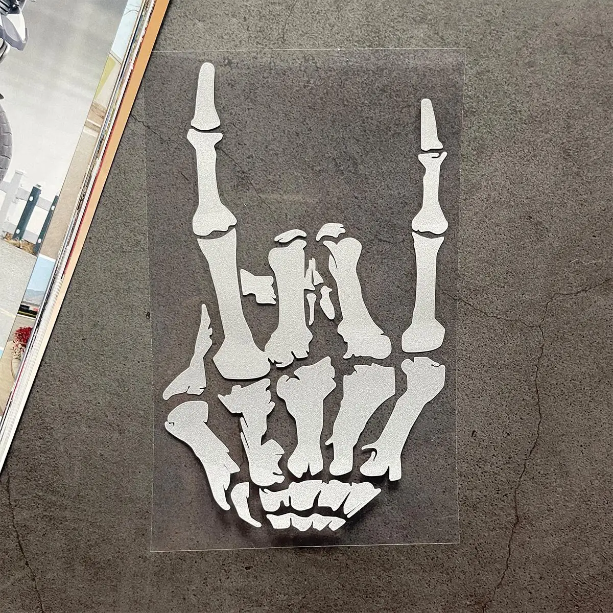 

Светоотражающая Наклейка Skeleton Rock Heavy Metal, Украшение Для Тела Мотоцикла, Модификация Шлема, Наклейка