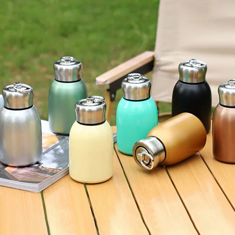 

300ml Gift Cups Stainless Steel Bottle Drink Coffee Vacuum School Water Flasks Mini Mugs Cute Thermoses Travel Thermos Kids