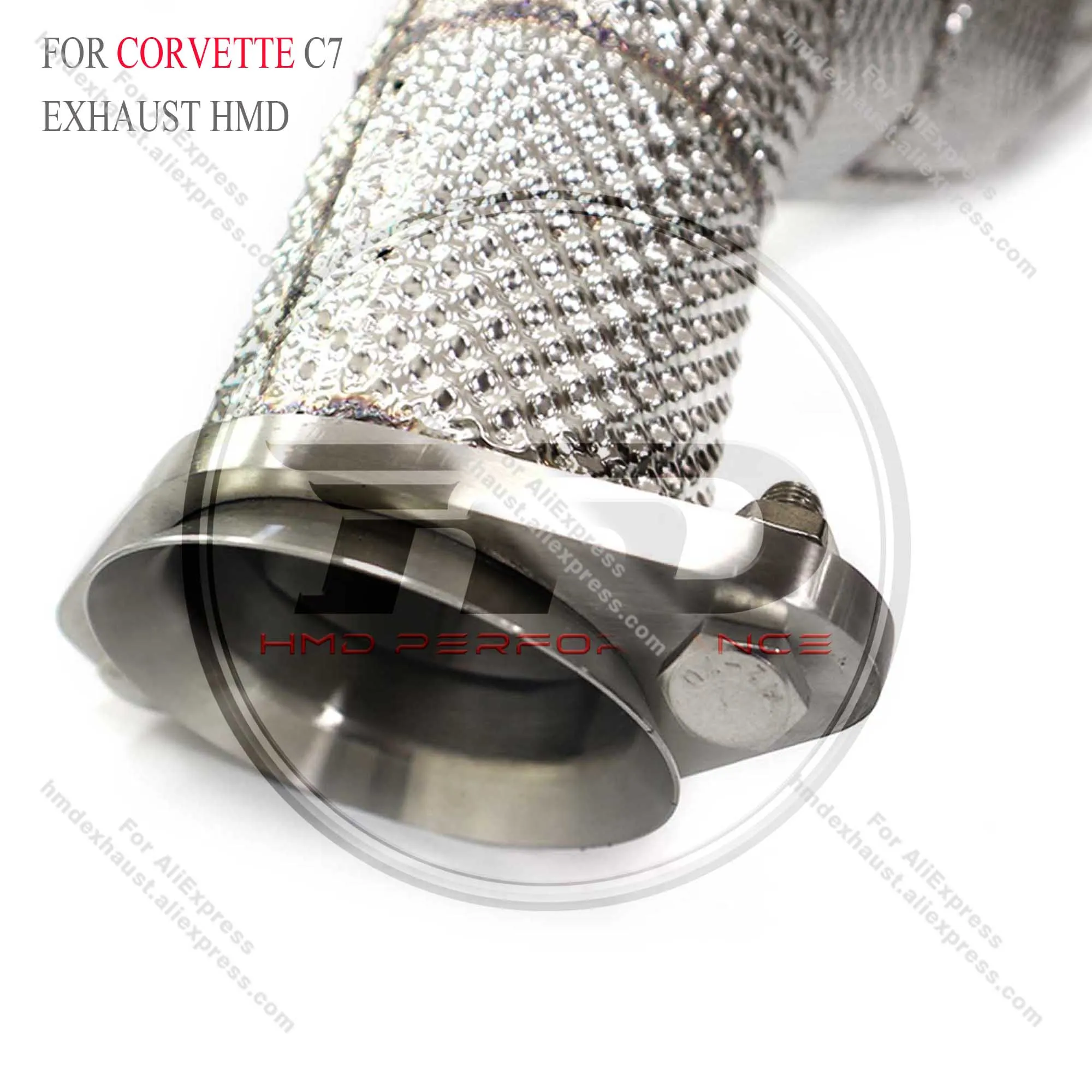 HMD выхлопная труба для Chevrolet Corvette C7 с тепловой защитой