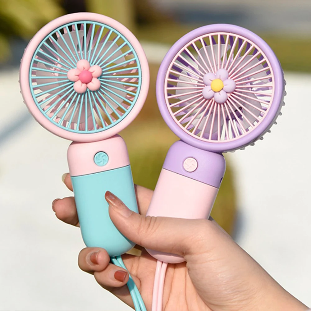 

USB Mini Wind Power Handheld Fan Convenient And Ultra-quiet Fan High Quality Portable Student Office Cute Small Cooling Fans