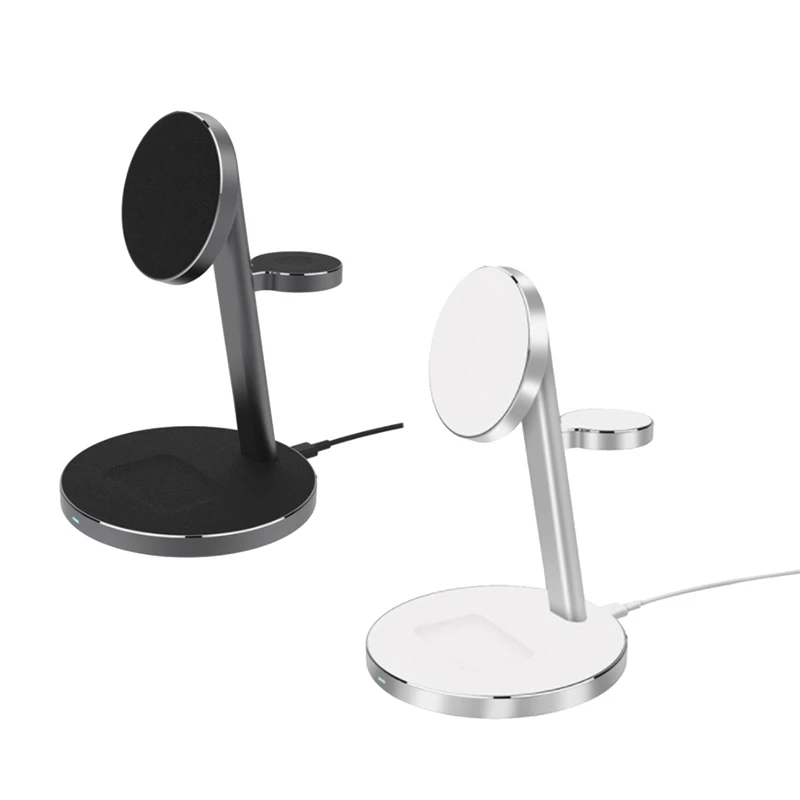 

15W 3 In 1 Magnetic Wireless Charger Fast Charging Station For Iphone 12 Pro Max Chargers For Apple Pro