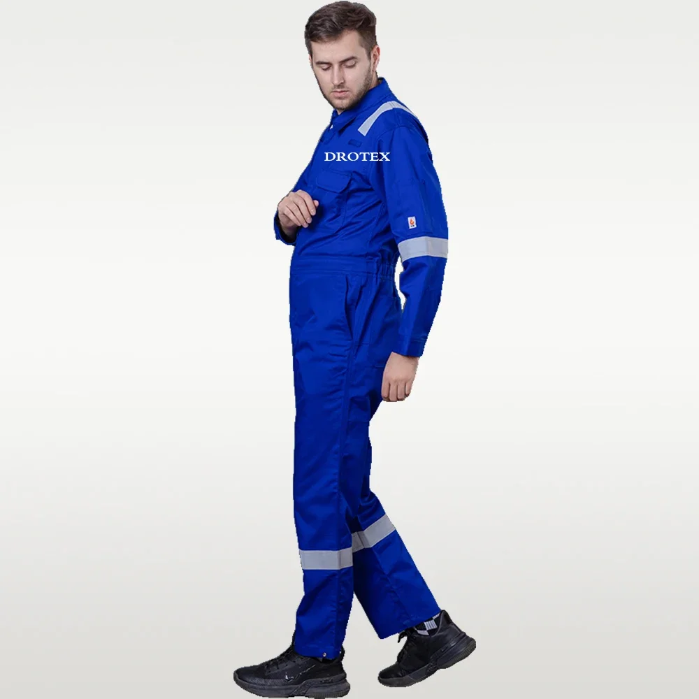 Растягивающаяся хлопковая нейлоновая одежда NFPA 2112 флуоресцентная рабочая