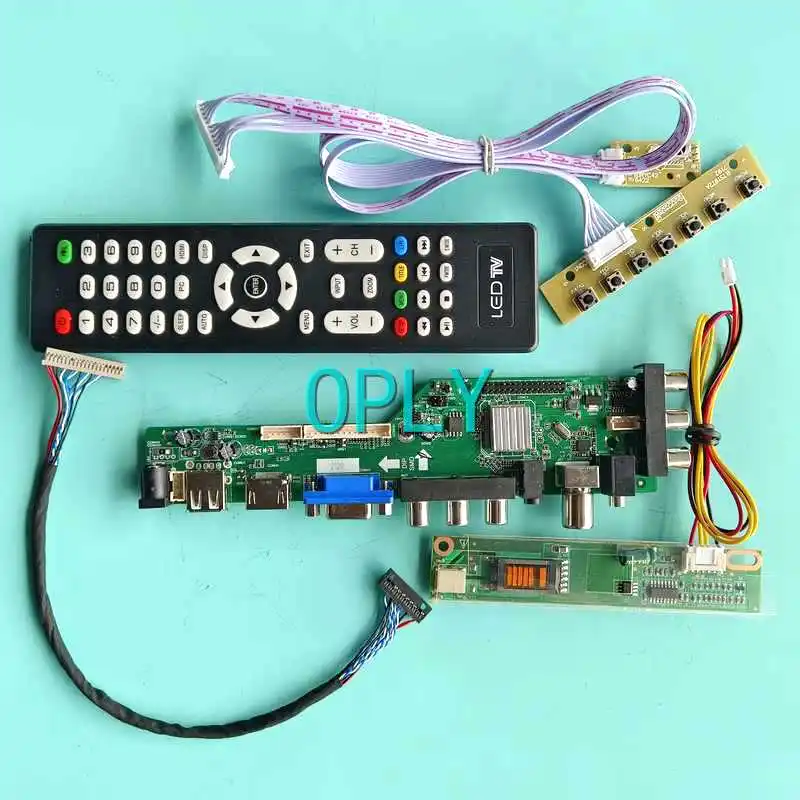 

Fit LP141X6 LP141X7 LP141X8 Screen DVB Digital Controller Board 14.1" 20 Pin LVDS Kit 1-CCFL HDMI-Compatible VGA USB AV 1024*768