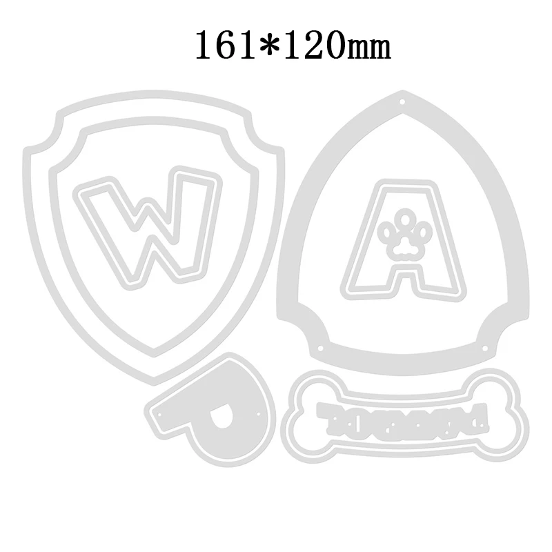 2022 новые металлические Вырубные штампы с изображением животных полицейских