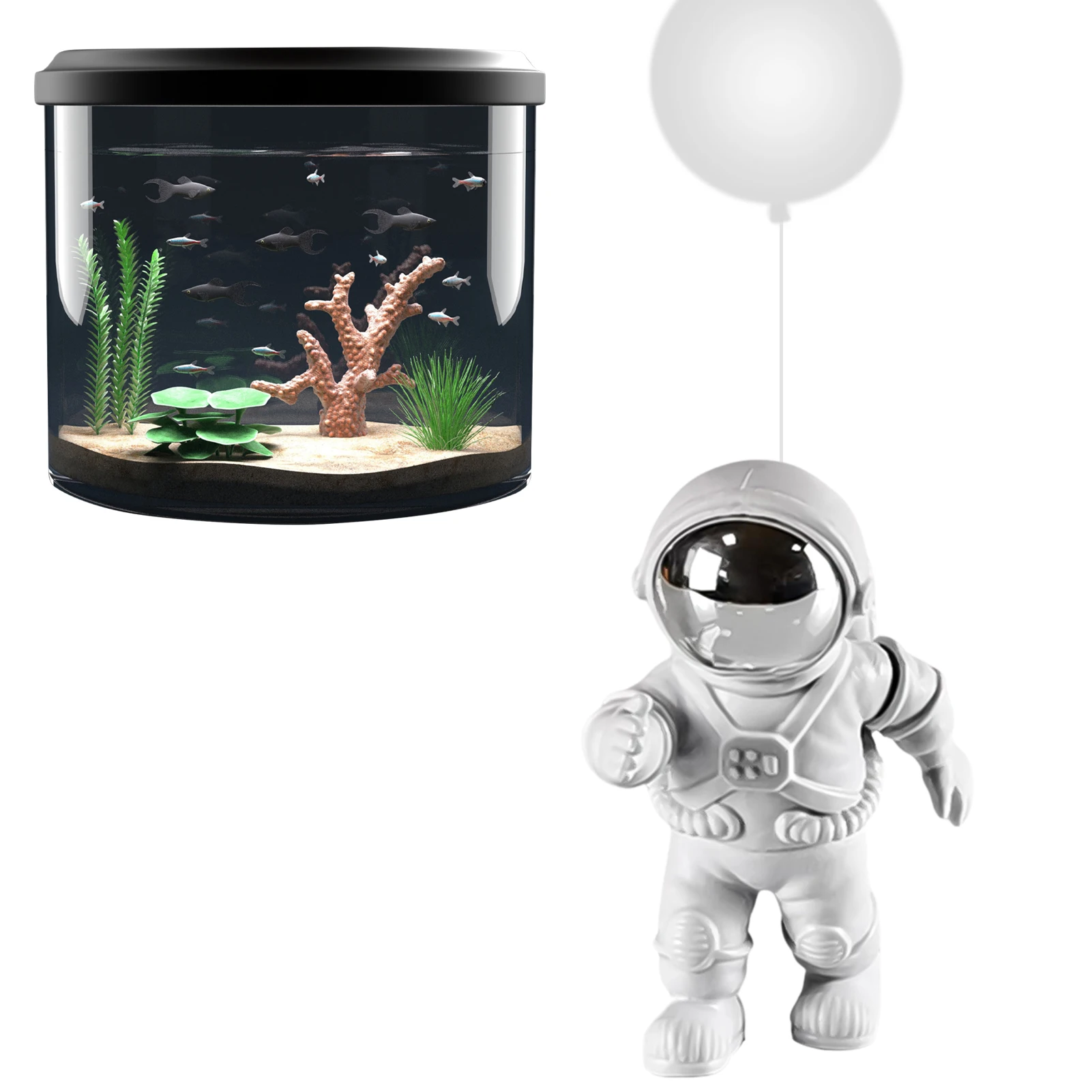 

Декорации для аквариума астронавт, аквариумные украшения, плавающие статуи для аквариума астронавт, украшение для аквариума астронавт