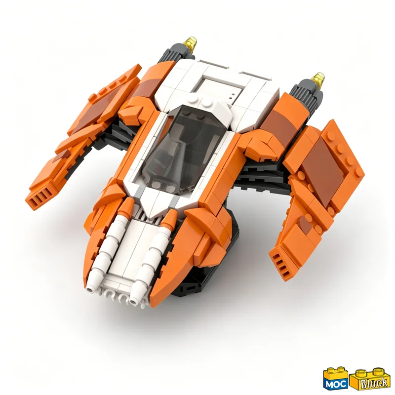 Набор для сборки из 437 деталей: Конструктор Cutlass 9 Sharp Spiral Hutt Saesee, комбинированный набор для самостоятельной сборки, игрушка-конструктор Starfighter, подарок на день рождения (art.: 3920dab2256ba) - 3920dab2256ba