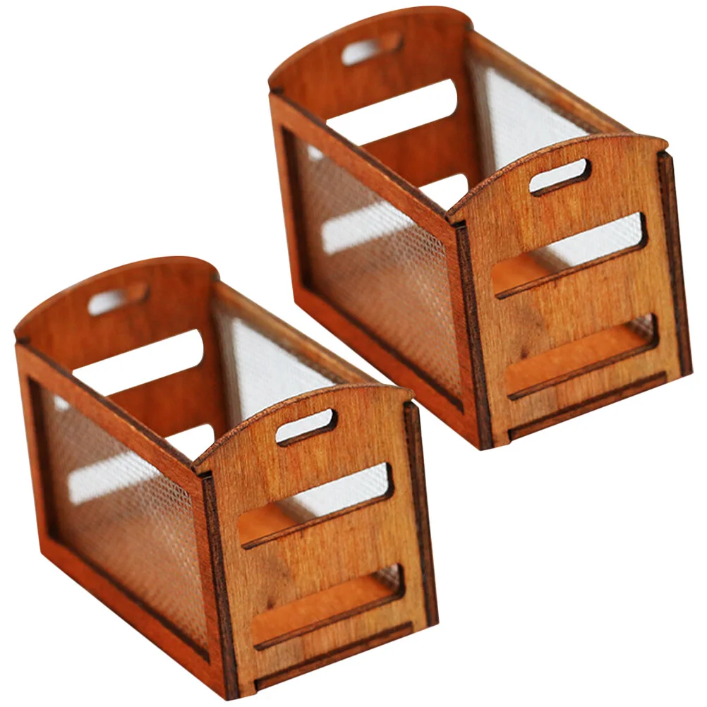 

Supplies Mini House Basket Ornaments Accessory Miniature Adornment Furniture