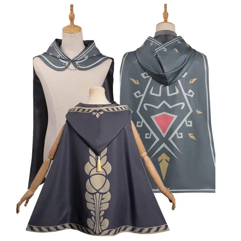 

Одежда для косплея Zeldar со слезами за королевским звеньем, накидка с капюшоном, женский и мужской костюм на хэллоуин, карнавал, искусственный костюм