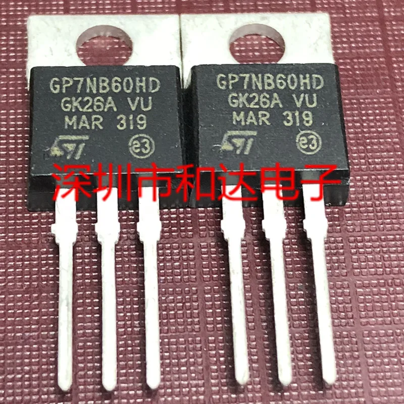 

5PCS-10PCS GP7NB60HD STGP7NB60HD TO-220 600V 7A ORIGINAL STOCK NEW