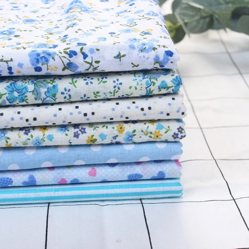 

25*25cm Patchwork Cloth Flower Dot Printed Patchwork Fabric DIY Needlework Tissue Cloth Sewing Craft Materia