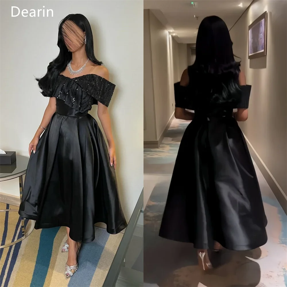 Вечернее платье с открытыми плечами трапециевидная юбка до щиколотки