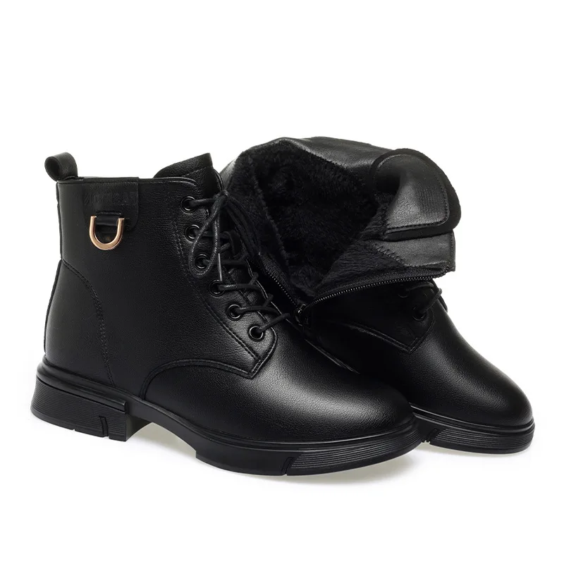 Винтажные удобные ботинки из мягкой кожи 3 см женские туфли на квадратном каблуке