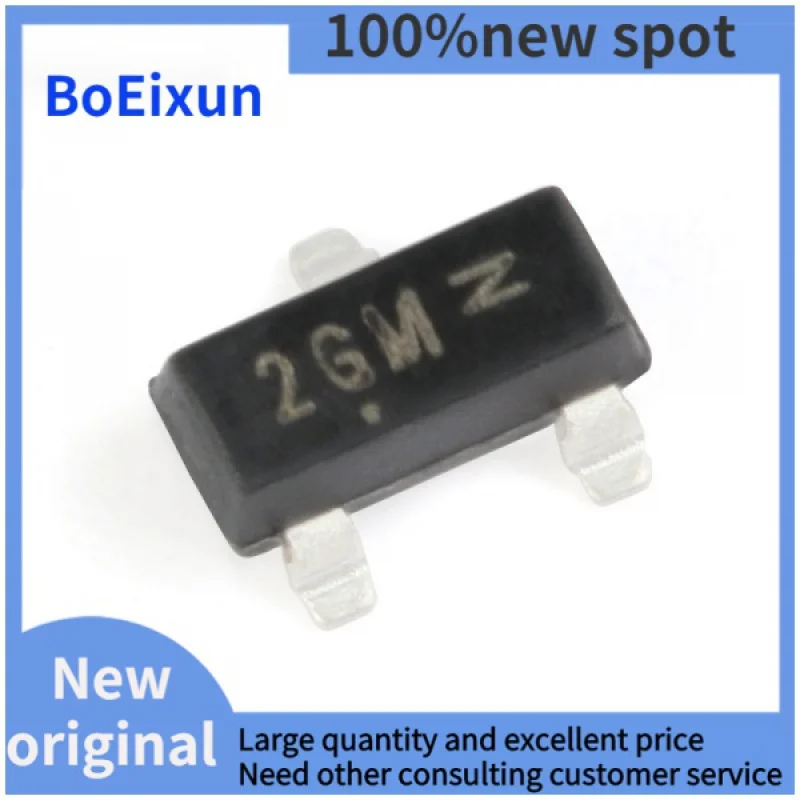 

100% brand new MMBTA56 MMBTA56LT1G 2GM SOT-23 SMD PNP Transistor SOT23 -80V/-500mA Original