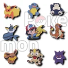 Аниме Покемон Crocs Подвески Аксессуары Обувь Япония Мультфильм Snorlax DIY Браслеты ПВХ Gengar Рюкзак Симпатичная Булавка Девушка Мальчик Женщина Каваи Стиль Япония Украсить Дизайнер Унисекс Сандалии Булавка Симпатичн