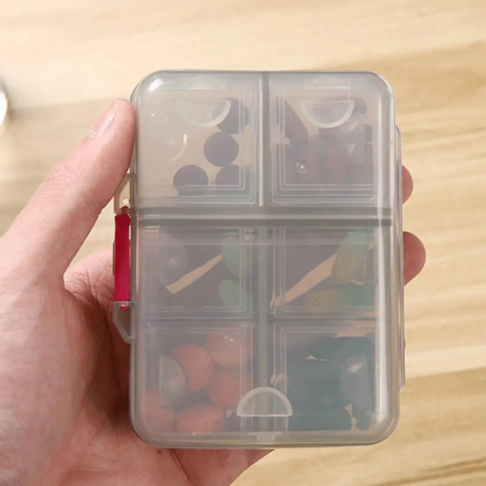 

Great Pill Box Separated Food Grade Small Size Pill Container Easy to Open Pill Container for Travel